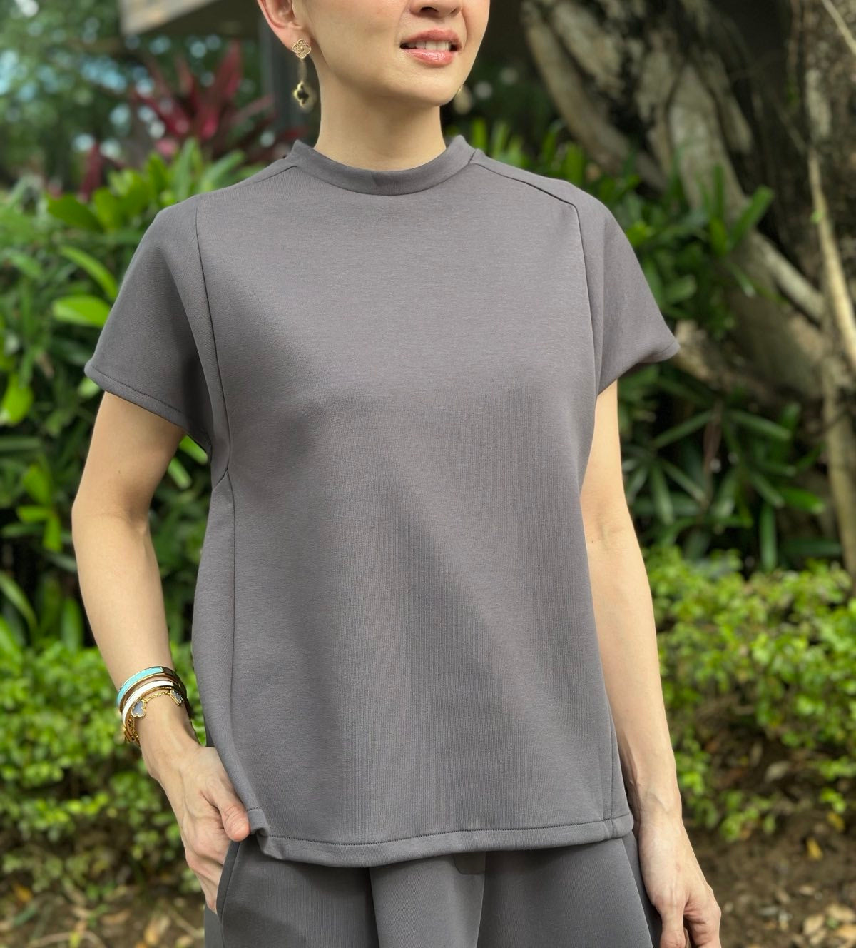 Jiang Tee in Dark Gray