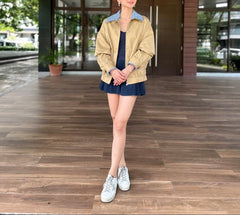 Mabel Jacket Trench in Khaki