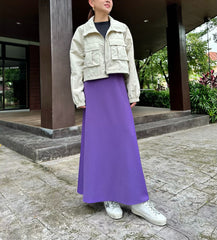 Scarlett Long Skirt in Violet