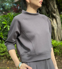 Anniston Crop in Grey