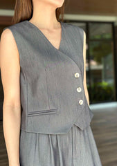 Odella Vest in Grey