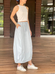 Honey Gartered Hem Skirt in Blue