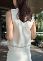 Casiane Sleeveless Top in White