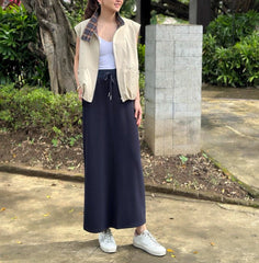 Yen Lounge Skirt in Navy