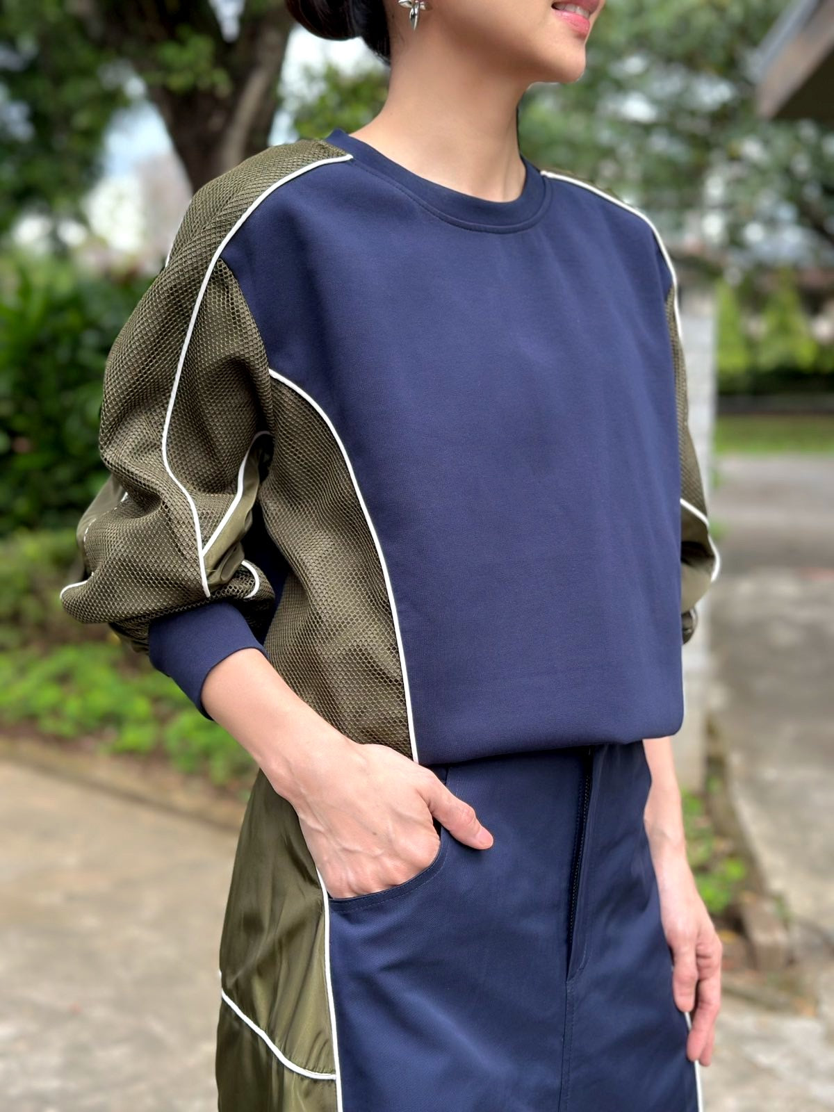 Valarie Top in Navy