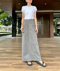 Giorgia Cargo Skirt in Grey