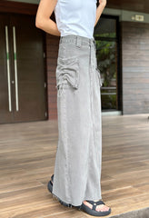 Giorgia Cargo Skirt in Grey