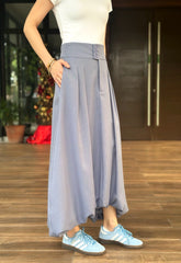 Olive Bubble Skirt in Blue